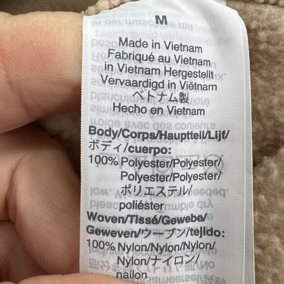 J.CREW/JEANS MEN'S VEST NYLON JACKET COLOR BLOCK Sherpa SIZE M cream blue - Picture 7 of 11